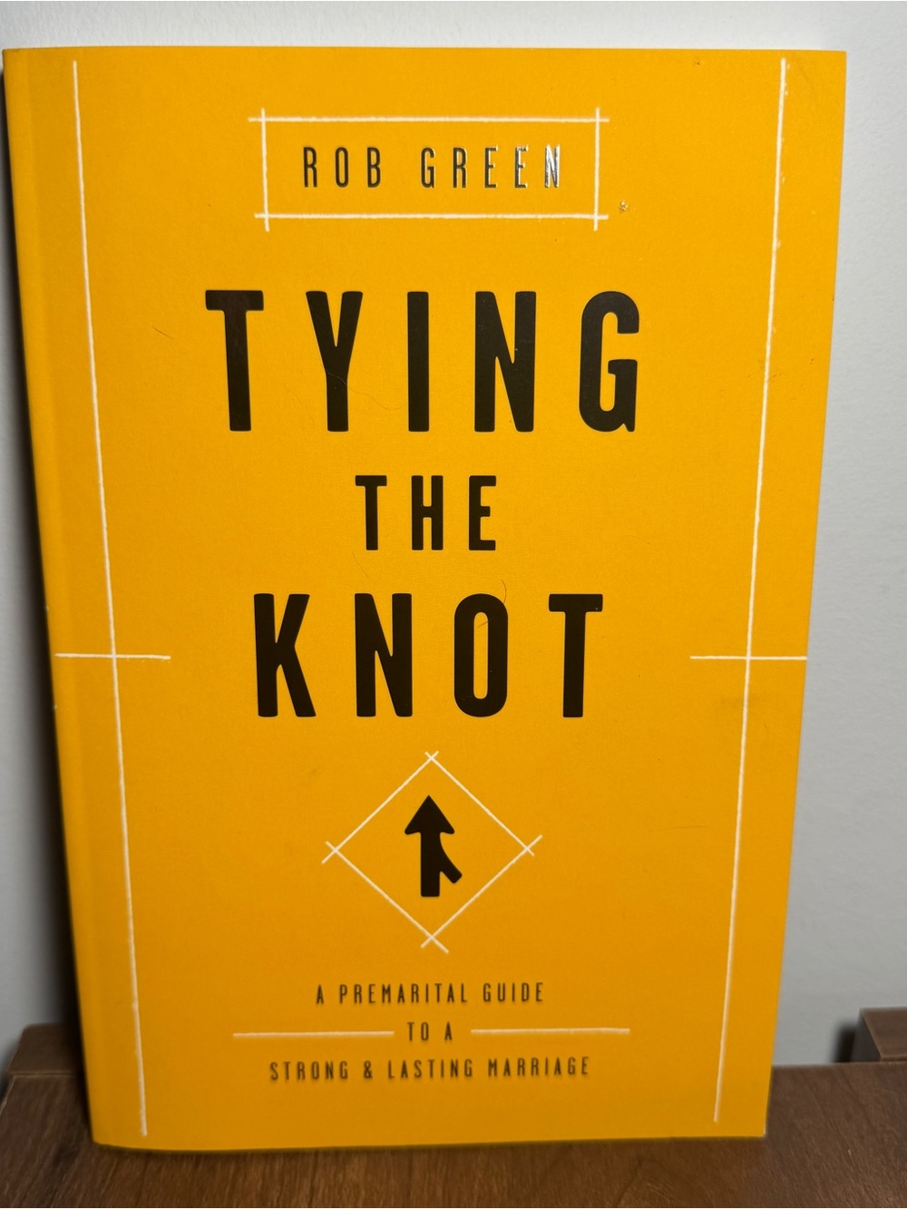 Rob Green Tying the Knot Decorative Book — Yellow